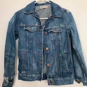 Madewell Distressed Denim Jacket XS